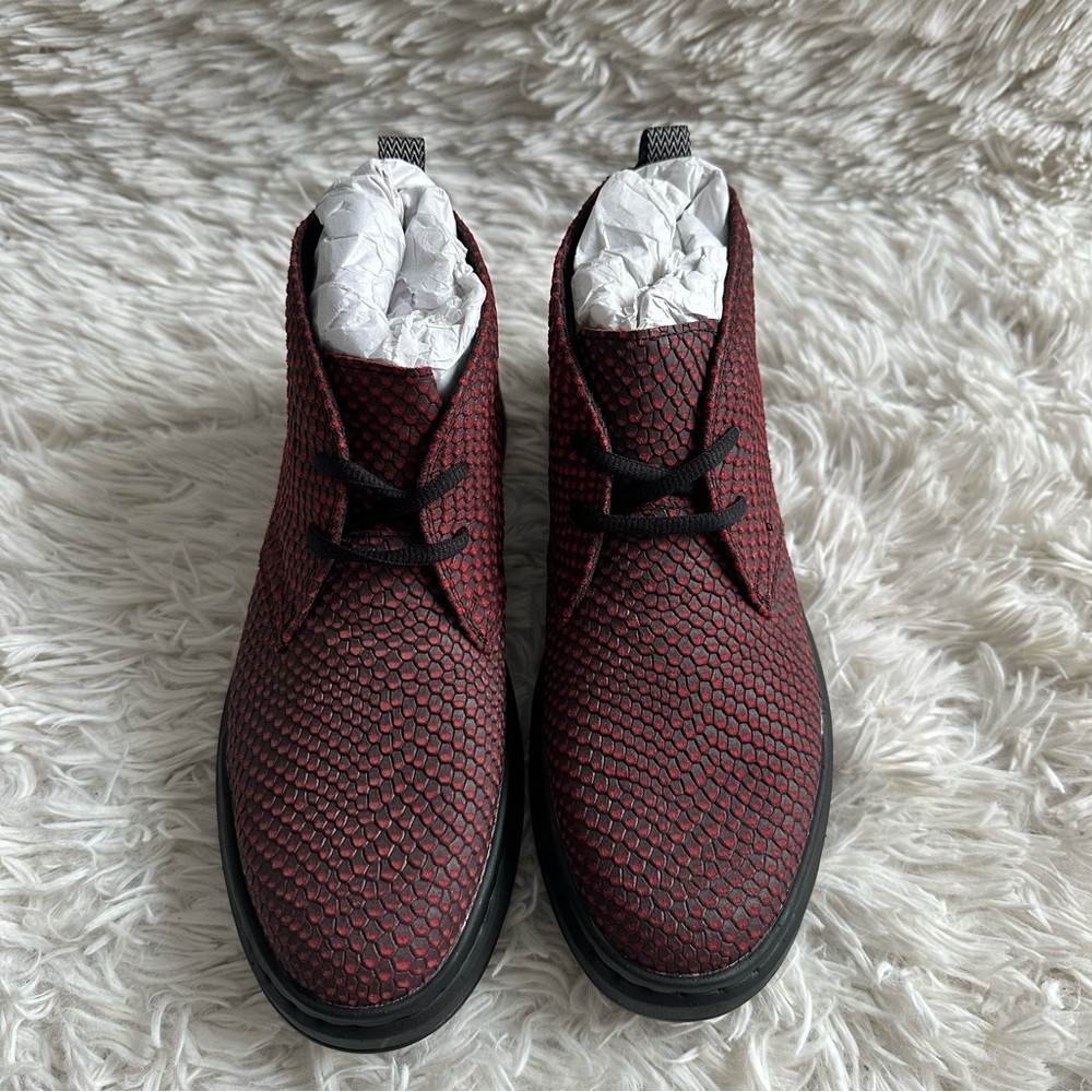 Stacy Adams Mens Cai Chukka Boot Red Black New In Box Size 7 - Picture 2 of 9